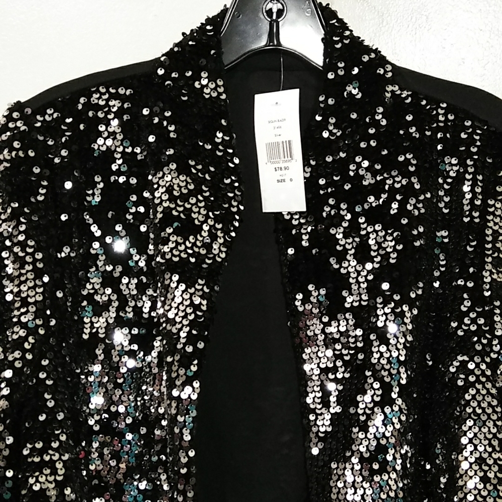 Black & silver Sequined Jacket
